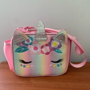 Mibasies Kids Insulated Unicorn Lunch Bag Rainbow Glitter